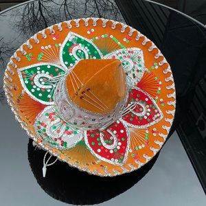 Belri velvet Sombrero made by hand EUC